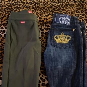 🐞vntg Miss Sixty Trousers + Rock&Repub Jean bundle